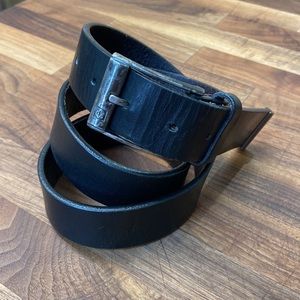 Vintage Calvin Klein 36 Black Leather Belt